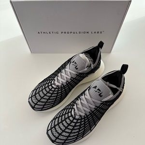 APL TechLoom Zipline Sneaker Size 10W/8.5M cement/black/white